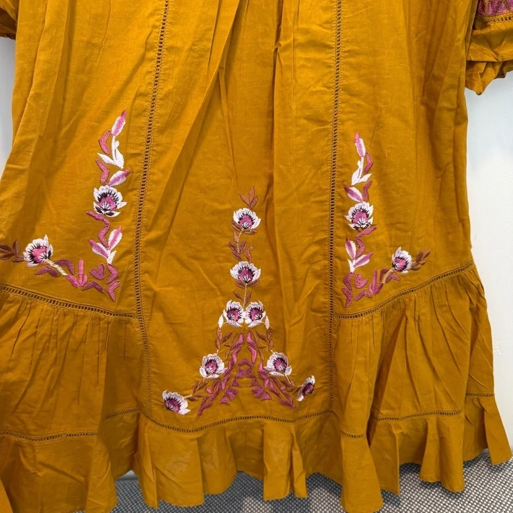 Free People Pavlo Cotton Embroidered Dress size s